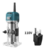 Upgraded 6-speed 800W Woodworking Electric Trimmer 33000 RPM Wood Engraving Slotting Trimming Machine Carving Router