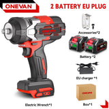 ONEVAN 8000RPM 2800N.M Brushless Electric Impact Wrench Cordless Car Repair Screwdriver Drill Power Tool For Makita Battery Pin