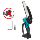 PATUOPRO 6 Inch Brushless Mini Electric Chain Saw Cordless Woodworking Garden Logging Cutter For Makita 18V Battery