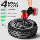 M-WALK 1/2" Brushless Electric Impact Wrench 300N.M Torque Removal Screw Nut Screwdriver Power Tools For Milwaukee 18V Battery