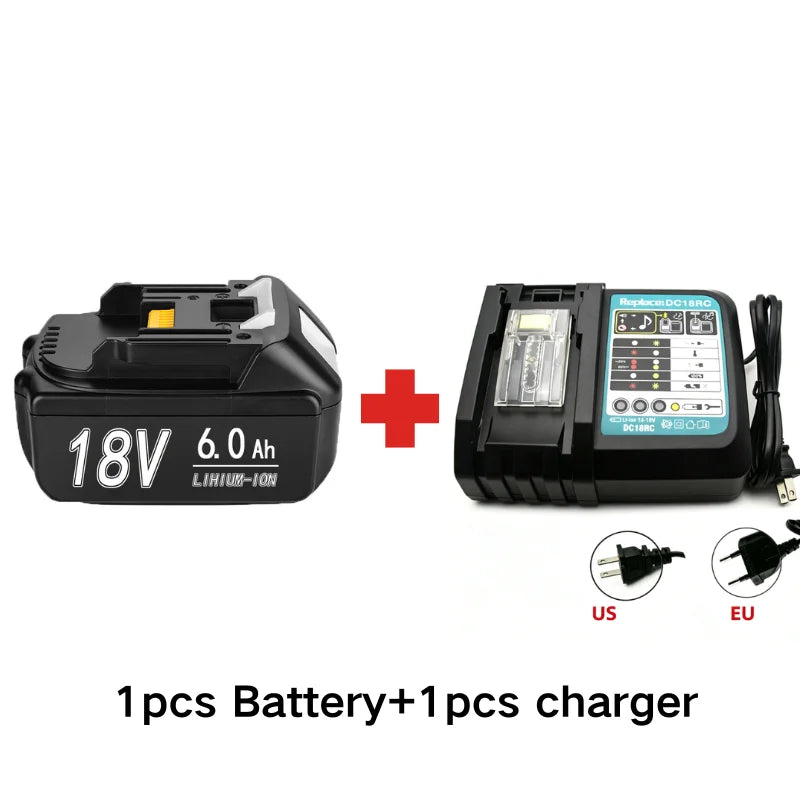 For Makita 18V 6Ah 8Ah Battery Rechargeable Battery 100% Real Capacity 18650 Lithium-ion Cell Suitable For Makita Power Tool