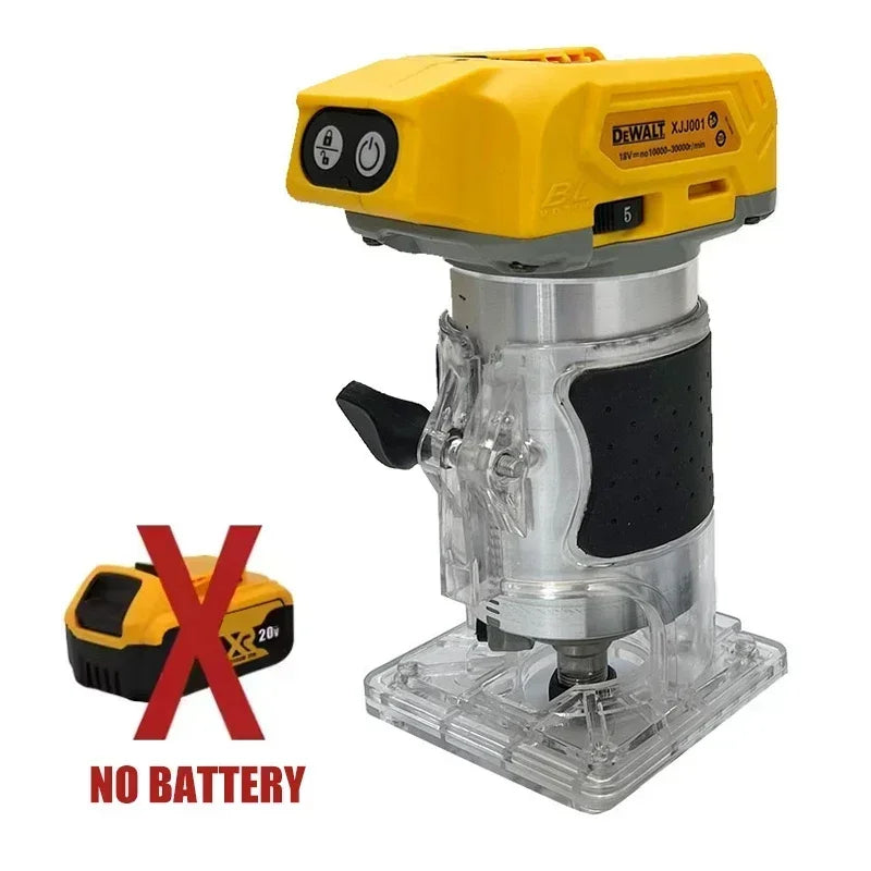 Dewalt 33000RPM Brushless Electric Trimmer Cordless Woodworking Trimming Machine Wood Router Milling Engraving Slotting Machine
