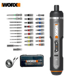 Worx 4V Electrical Screwdriver Sets WX242 Smart Cordless Electric Screwdrivers SDS Chuck USB Rechargeable 30 Bit Sets