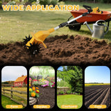 330RPM Brushless Cordless Tiller Cultivator Garden Lawn Soil Cultivation Gardening Tool Compatible with Dewalt 20V Battery