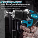 Makita 18V LXT Brushless Drill Driver DDF487 60N Torque 0-500/0-1700 RPM 0.3-10mm Chuck For Wood Furniture Assembly Projects