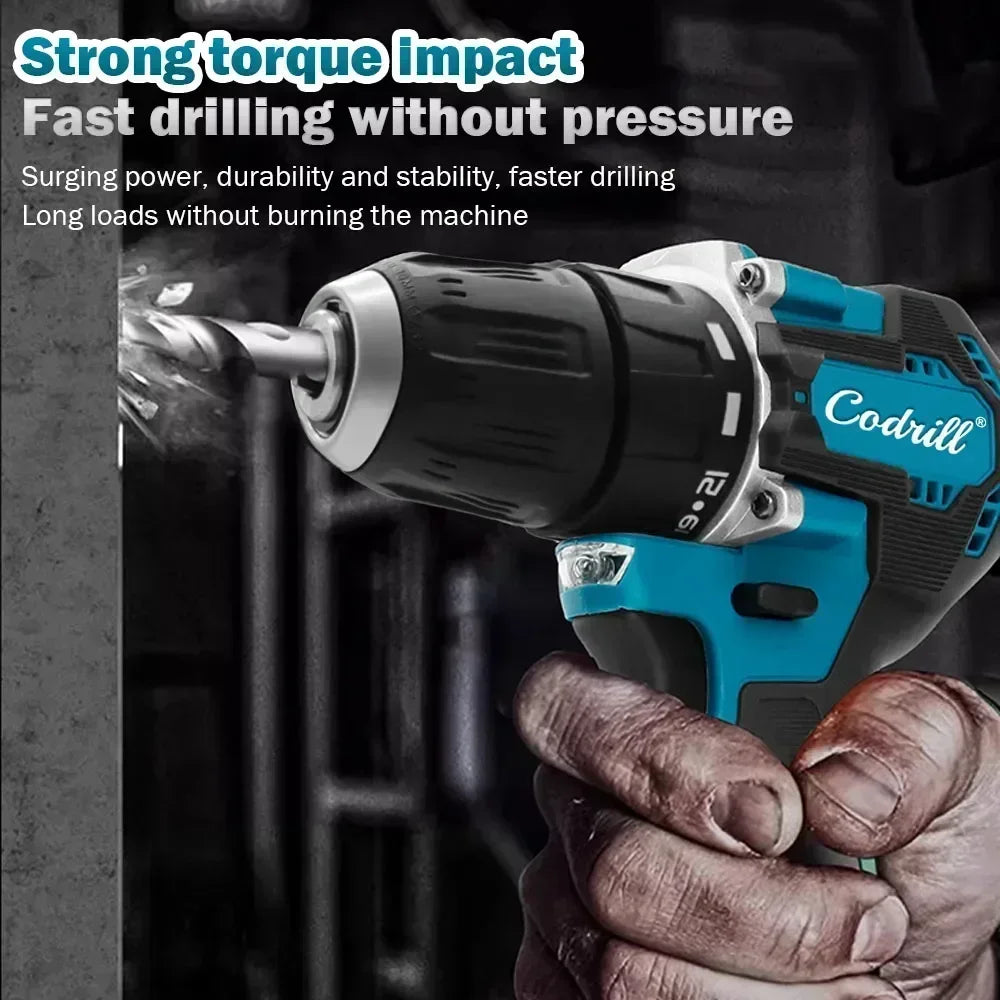 Makita 18V LXT Brushless Drill Driver DDF487 60N Torque 0-500/0-1700 RPM 0.3-10mm Chuck For Wood Furniture Assembly Projects