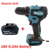Makita DDF485 Compact Cordless Hammer Drill 18V Rechargeable Brushless Electric Tool Variable Speed for Drilling And Hammering