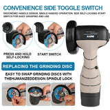 16.8V Brushless / Brushed Angle Grinder Lithium Battery 19500Rpm Cordless Mini Polishing Machine Diamond Cutting Grinder