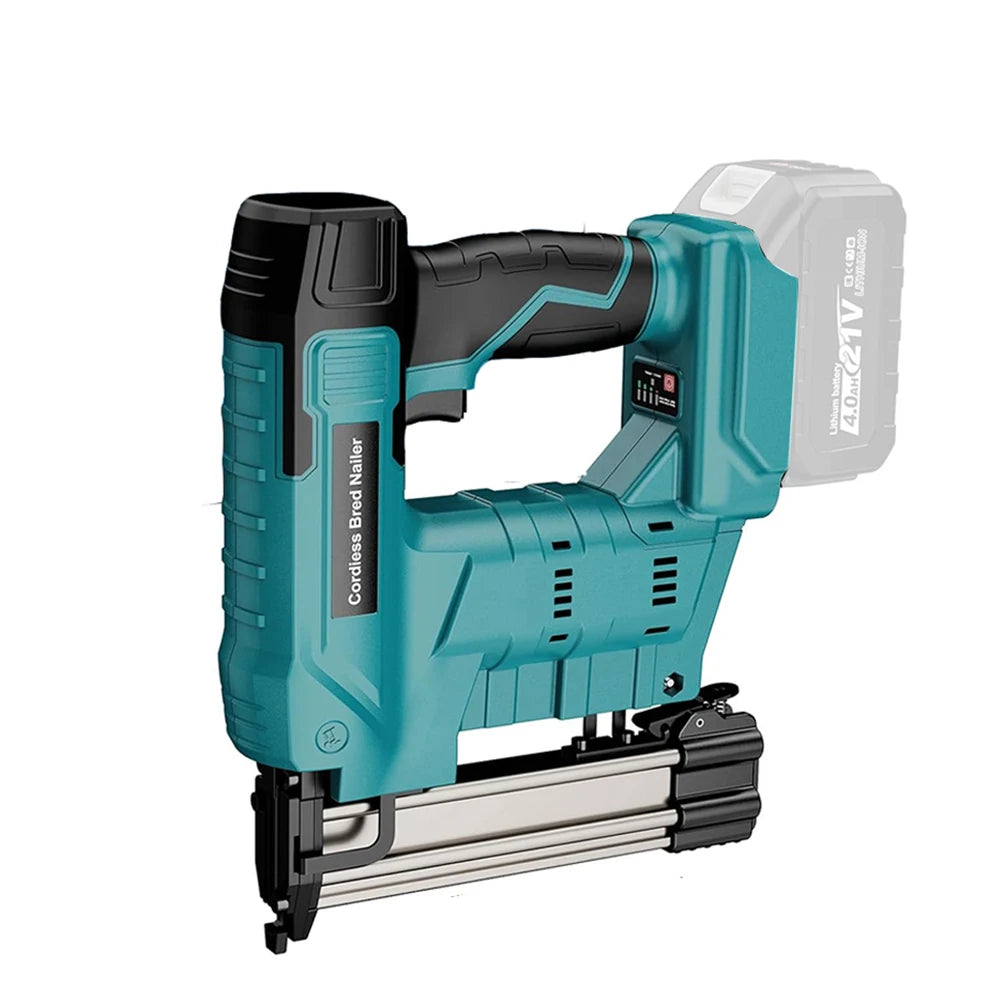 2 in 1 Brushless Cordless Nail Gun Electric Nailer 2 Mode Stapler Gun F32 Furniture Staple Gun for 18V Makita Battery