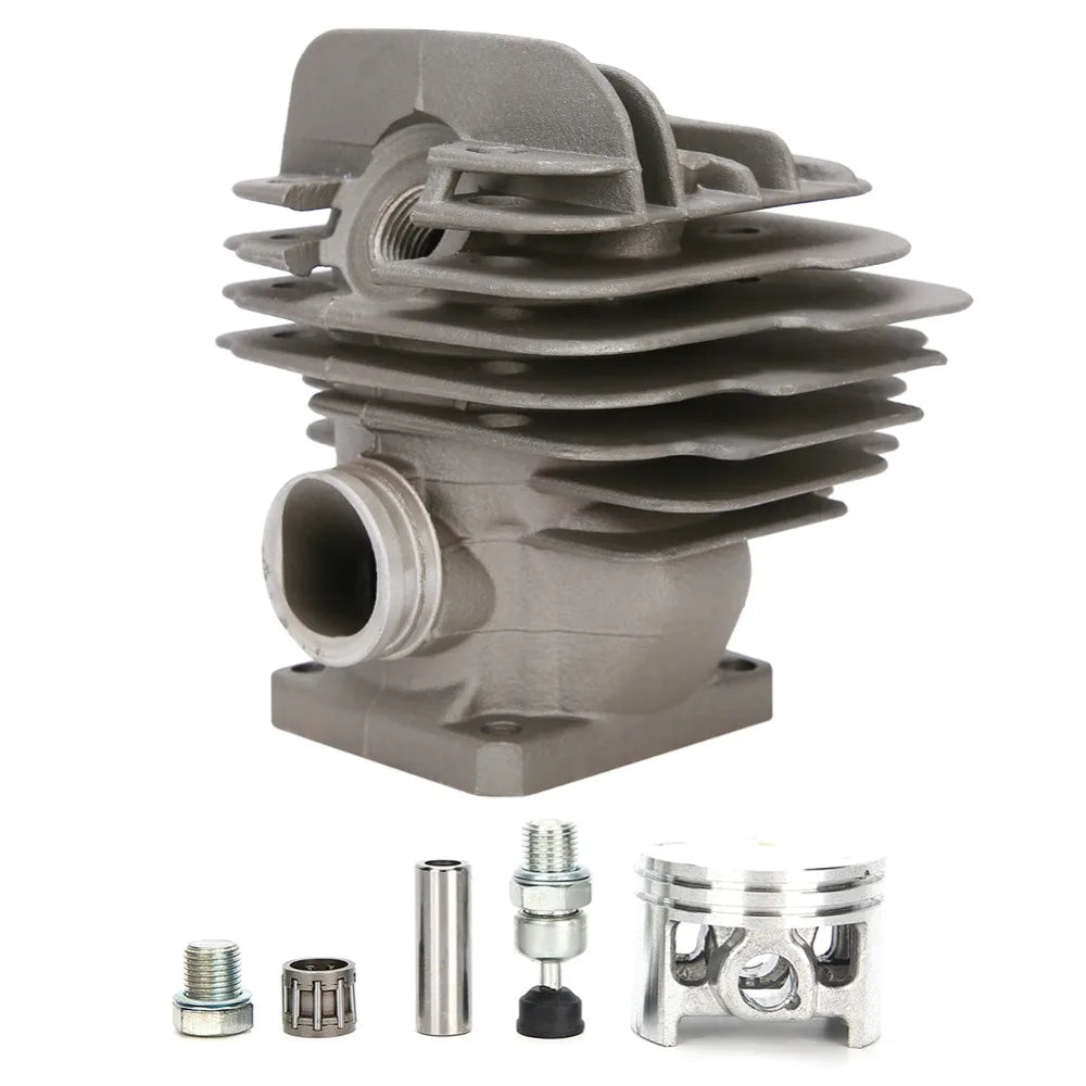 Grey Cylinder Piston Kit Metal Compact Engine Rebuild Kit Large Bore Easy to Install for Stihl 026 MS260 026PRO