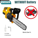 12Inch Brushless Electric Chain Saw 3800RPM Portable Chainsaw Rechargeable Cordless Graden Pruning Tools For Makita 18V Battery