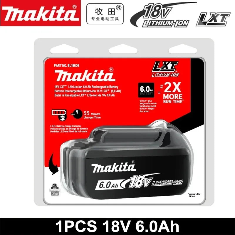 Makita 18V 5.0Ah Battery BL1850B BL1860B With DC18RC Charger Combo 100% New High Quality For DDF485Z DHP487 DTD149Z LXT Tools