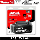 Makita 18V 5.0Ah Battery BL1850B BL1860B With DC18RC Charger Combo 100% New High Quality For DDF485Z DHP487 DTD149Z LXT Tools