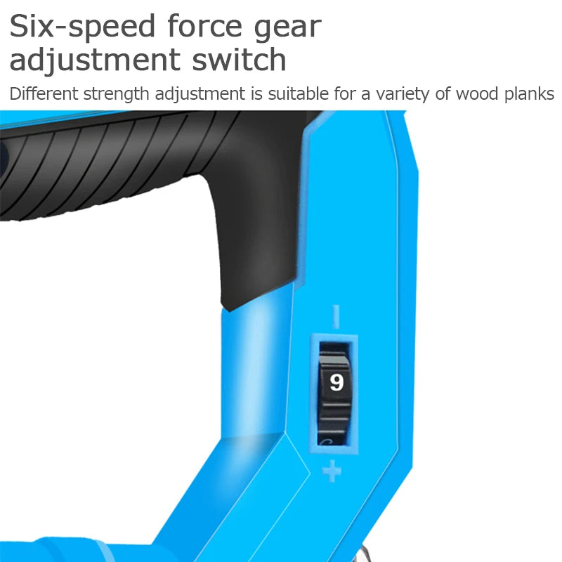 2300W Electric Nailer Straight Staple Nail Gun F30/F25/F20/F15 220V Woodworking Tool Furniture Tacker for Home Improvement