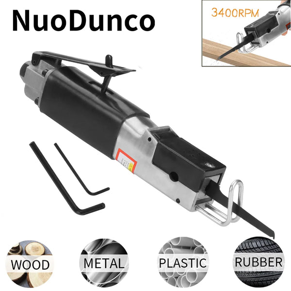1/4" Alloy Pneumatic Reciprocating Saw Portable Air Cutting Saw for Automotive Sheet Metal Woodworking Cutting Pneumatic Tool