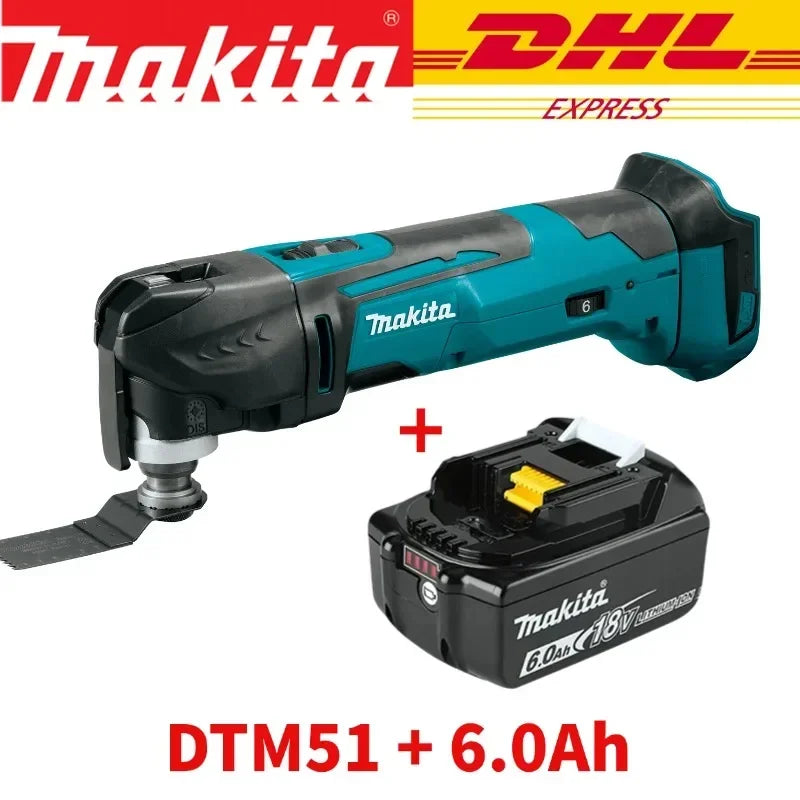 Makita DTM51 18V Cordless Multi-Tool | Variable Speed & Quick-Change System | Sanding, Cutting, Scraping | LXT Battery 18650