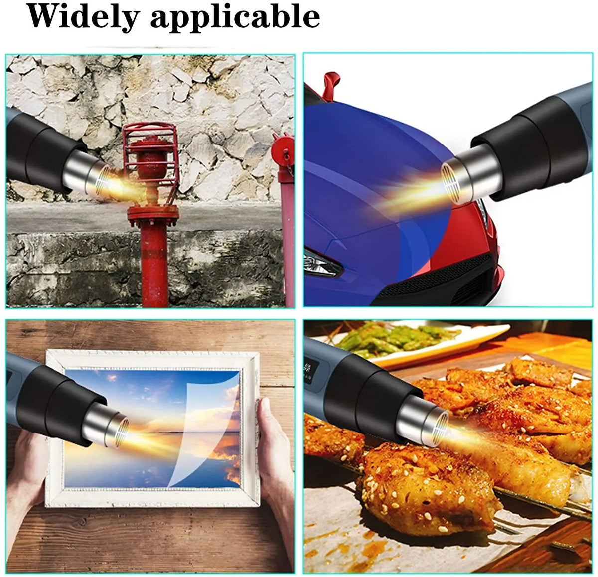 2000W Industrial Electric Hot Air Gun Digital Display Car Film Heat Gun Air Dryer for Soldering Thermal Blower Shrink Wrapping