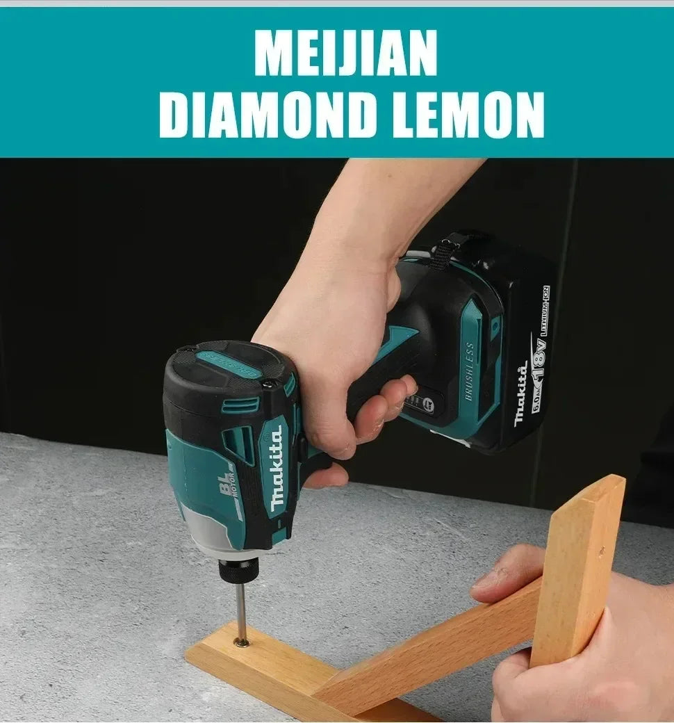 Makita DTD172 18V Brushless Cordless Impact Driver Electric Drill Power Tool For Driving Deck Screws During Deck Rebuild