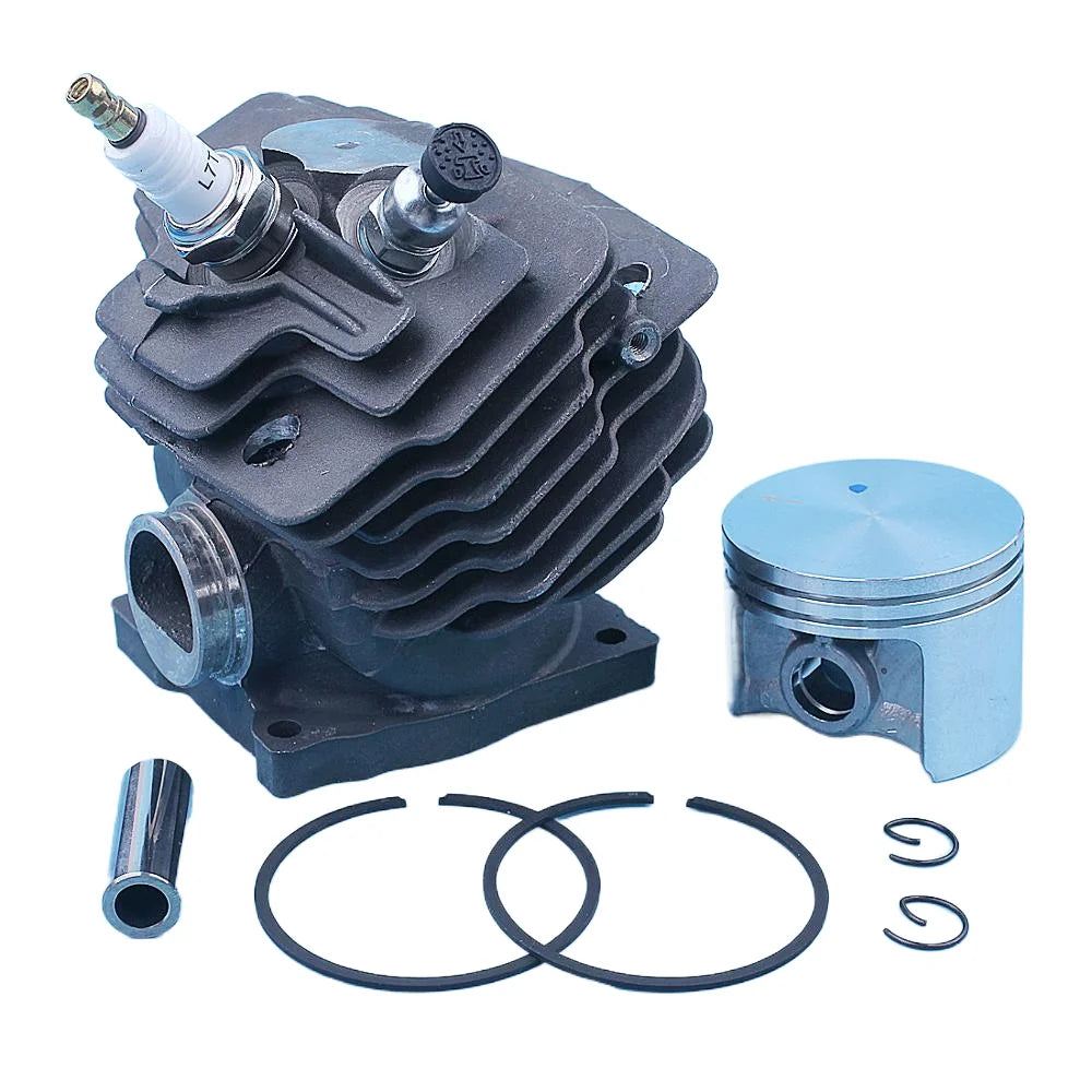 52mm Cylinder Piston Top End Engine Kit For Stihl MS382 MS382C MS 382 Chainsaw Spark Plug Decompression Valve Replacement Part