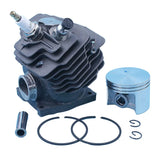 52mm Cylinder Piston Top End Engine Kit For Stihl MS382 MS382C MS 382 Chainsaw Spark Plug Decompression Valve Replacement Part
