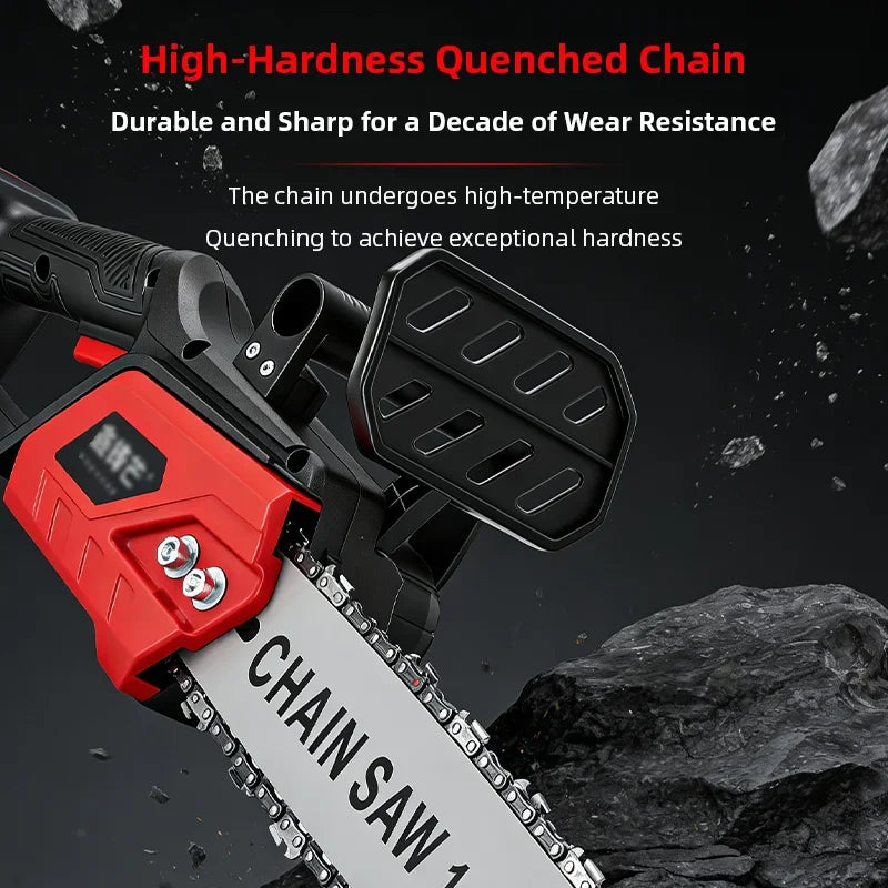 High Power Cordless Chainsaw Lithium Battery Handheld Electric Saw for Tree Cutting Wood Cutting Outdoor Logging Tool