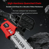 High Power Cordless Chainsaw Lithium Battery Handheld Electric Saw for Tree Cutting Wood Cutting Outdoor Logging Tool