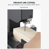 Band Saw Machine Mini Multifunctional Electric Table Saw Benchtop Angle Cutting Machine Woodworking Tools 1750RPM