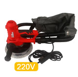 Drywall Sander 110V/220V Portable Electric Wall Putty Grinding Polishing Machine with LED Light Dust Clooect Bag Sandpaper 850W