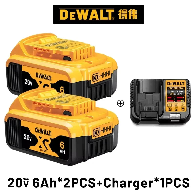 Dewalt 20v Battery DCB206 echargeable Lithium Ion ,Dewalt Battery DCB200 DCB205 DCB606 DCB609 DCB182 Power Tool Replacement