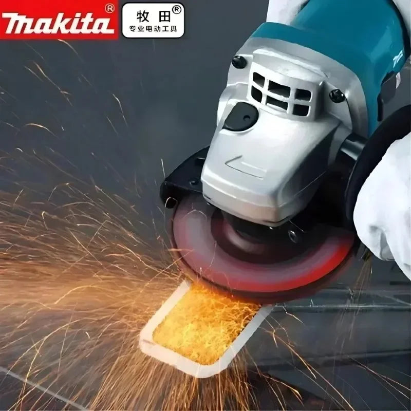 Makita 18V DGA404 Brushless Cordless Angle Grinder 100mm For Grinding Paint Off Metal Door Before Repainting Work
