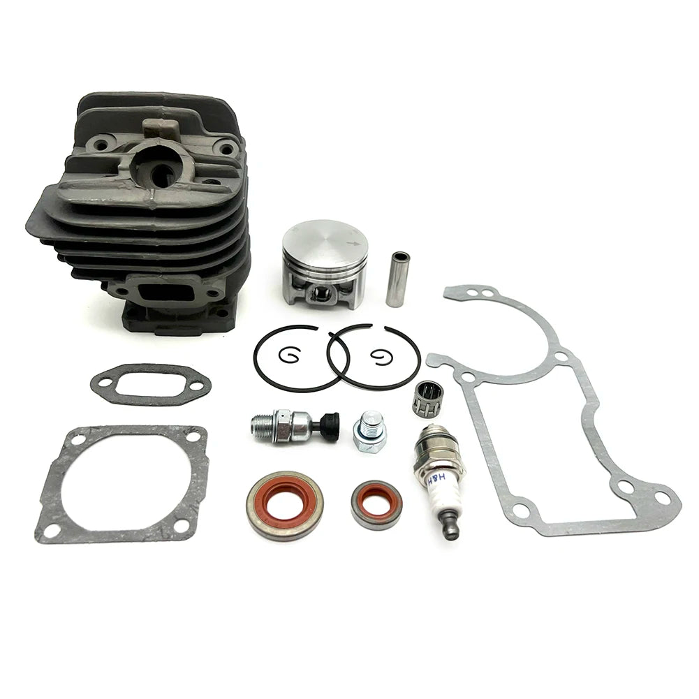 44.7mm Cylinder Piston Set For Stihl 026 MS260 MS 260 Sealing Set And Plugs Cylinder Exhaust Gasket Kit Garden Tool Parts