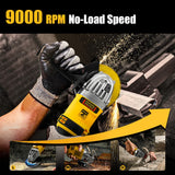 M-WALK Brushless Cordless Electric Angle Grinder 125mm Polishing Grinding Machine Cutting Power Tools For Dewalt 18/20V Battery