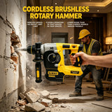DEWALT 20V MAX SDS PLUS L Brushless Impact Rotary Hammer Drill, Cordless Hammer, Tool Only (Battery Not Included)