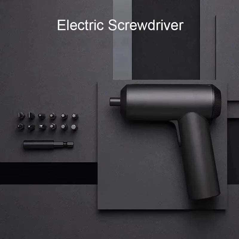 Xiaomi Mijia Electric Screwdriver 3.6V 2000mAh 5N.M Torque Electric Screwdriver Household With 12Pcs S2 Screw Bits Mi Home Tools