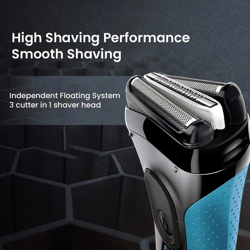 Braun Electric Shaver 3040s S3 Series Reciprocating Shaving Machine with Sideburn Trimmer Rechargeable Dry Wet Use Men's Razor