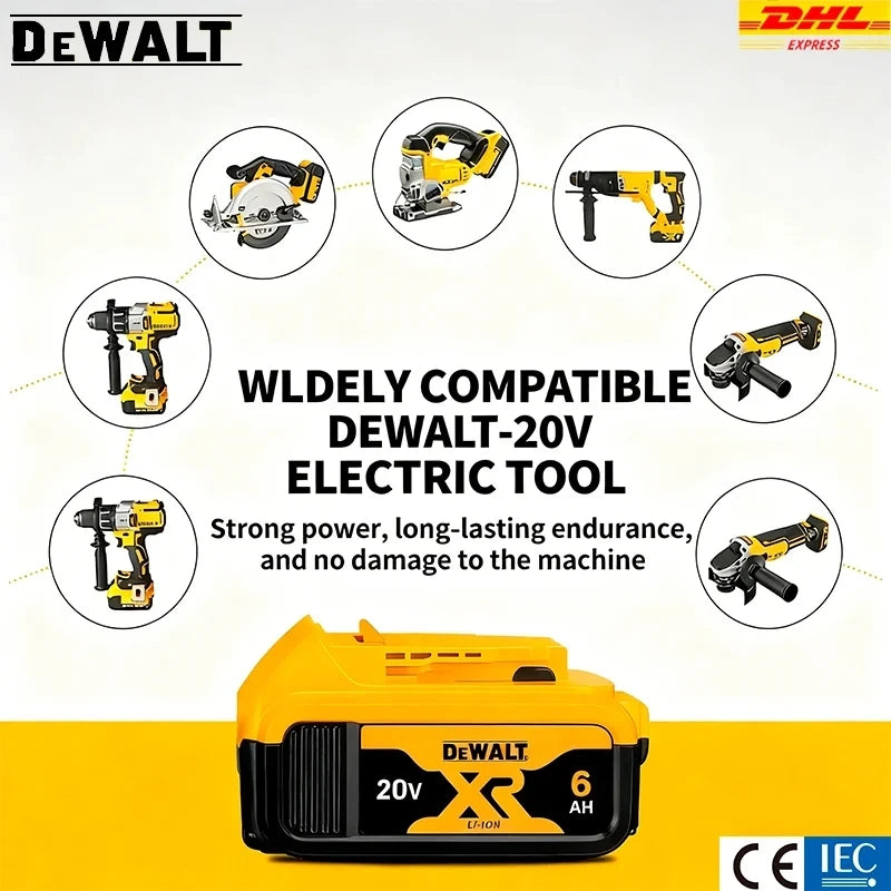 Original MAX Flexvolt DEWALT 20V 60V Battery, for DCB606 DCB205 DCB206 DCB609 Power Tool Battery, DEWALT 5AH 6AH 9AH Battery