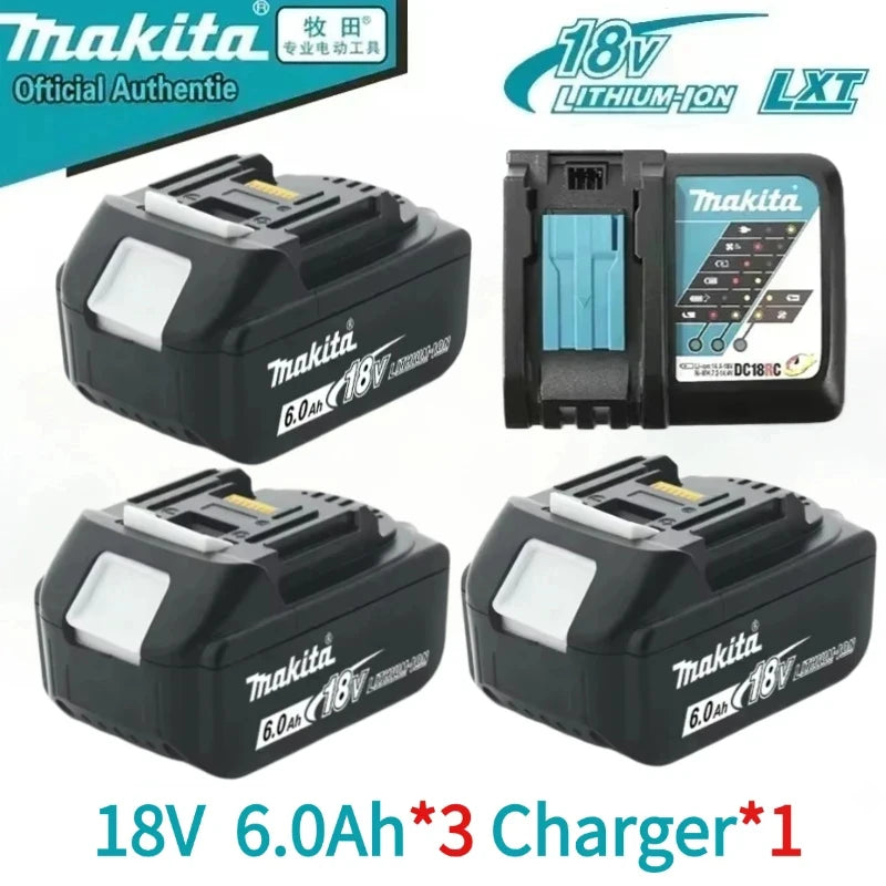 Original Makita 18V Rechargeable Battery 5Ah/6Ah/9.0Ah, Compatible with Makita 18V Power Tools BL1830, BL1840, BL1850, BL1860B