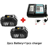 For Makita 18V 6Ah 8Ah Battery Rechargeable Battery 100% Real Capacity 18650 Lithium-ion Cell Suitable For Makita Power Tool