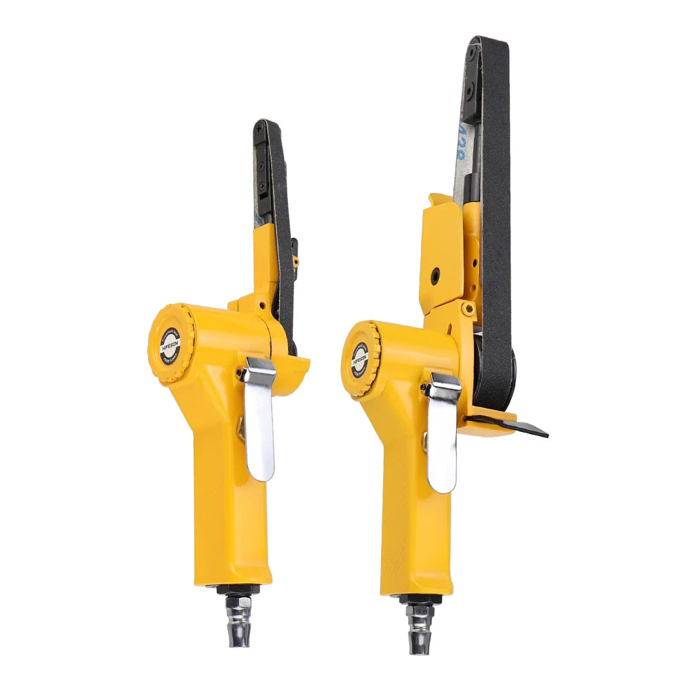 HIFESON 3/8" Pneumatic Belt Sander Air Belt Grinder Sanding Machine For 10x330mm 20x520mm