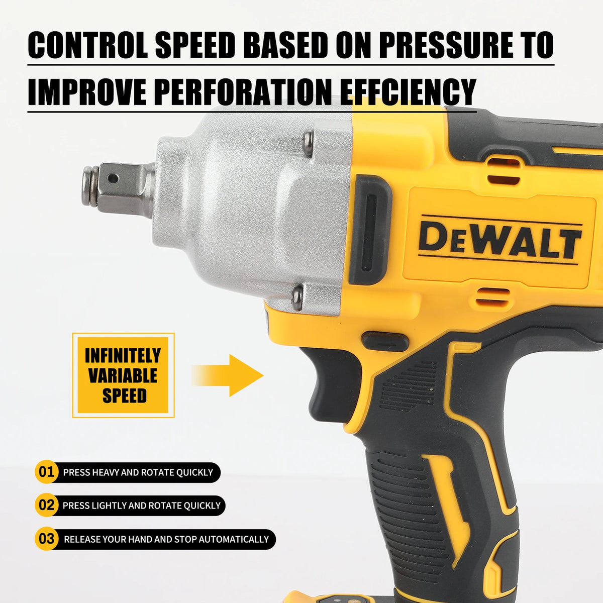 2026 DeWalt DCF900 High Torque Brushless 20V Electric Impact Wrench Lithium Battery Powered Electric Durable for Professiona