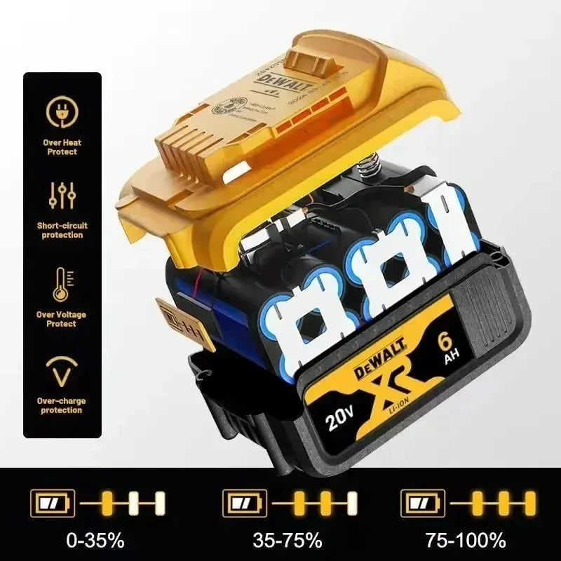 100% Original DeWALT 20V/60V 9.0Ah Power Tool Battery DCB206 DCB205 DCB200 DCF887 DCG405 DCD791 DCF922 DCF850 DCD805 Tool Batter