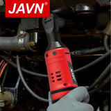 JAVN 12V Cordless Electric Wrench, 45NM 3/8'' Ratchet Wrench, Removal Screw Nut ,Car Repair Tools, Right Angle Wrench, Powe