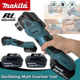 Makita Brushless Oscillating Multi Function Tool Electric Saw With Trimmer/Shovel/Cutting Woodworking Tool 18V Battery