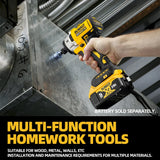 Dewalt DCD887 Cordless Brushless Impact Screwdriver Strong 20V Battery Power Electric Tool