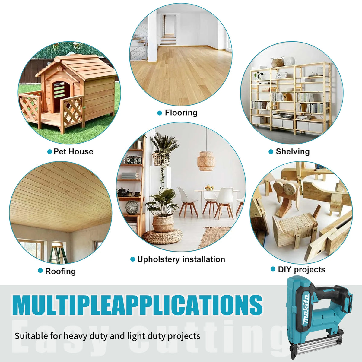 Makita F30 Old/New 18V Battery Brushless Cordless Brad Impact Nail Gun 10-30mm 18Ga Single/Burst Woodworking Too
