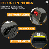 8AH Li-ion 18V For RIDGID R840087 Battery R840083 R840085 R840086 Capacity 6.0/4.0ah Rechargeable Power Tool Series AEG Series