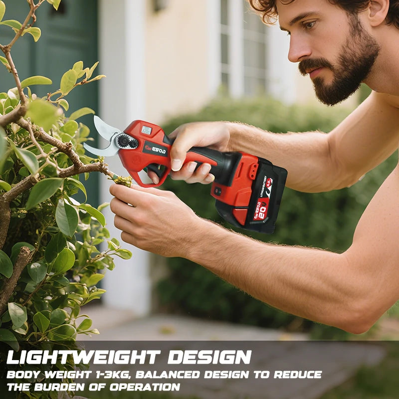 EGOD Brushless 45mm Electric Scissors For Milwaukee 20V Battery Cordless Fruit Tree Bonsai Electric Pruning Shear