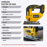 Electric Goddess 2700RPM Electric Jig Saw Cordless Jigsaw 3 Gears Multi-Function Adjustable Woodworking Tool For Dewalt 20V Pin