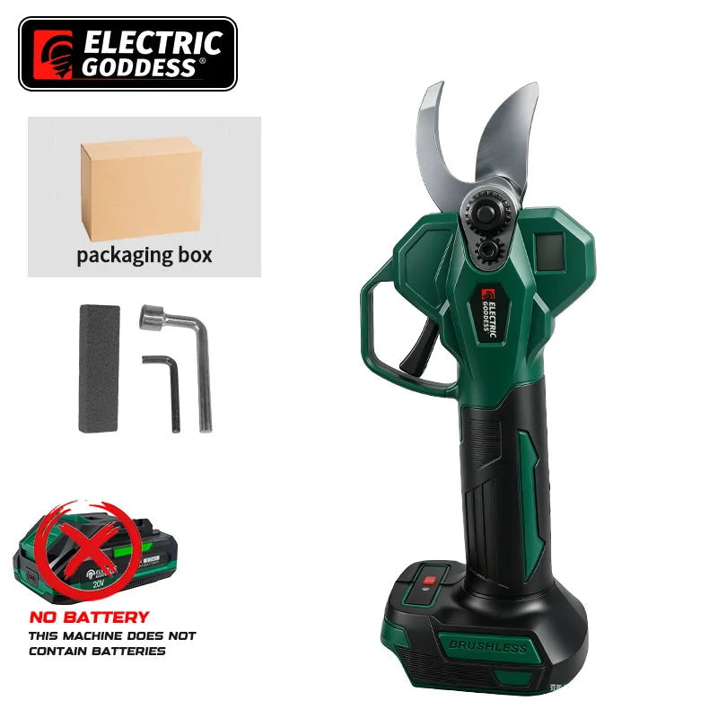 40mm Brushless Electric Pruning Shear Electric Scissors Fruit Tree Bonsai Pruning Branch Cutter For Makita 18V Battery Pin