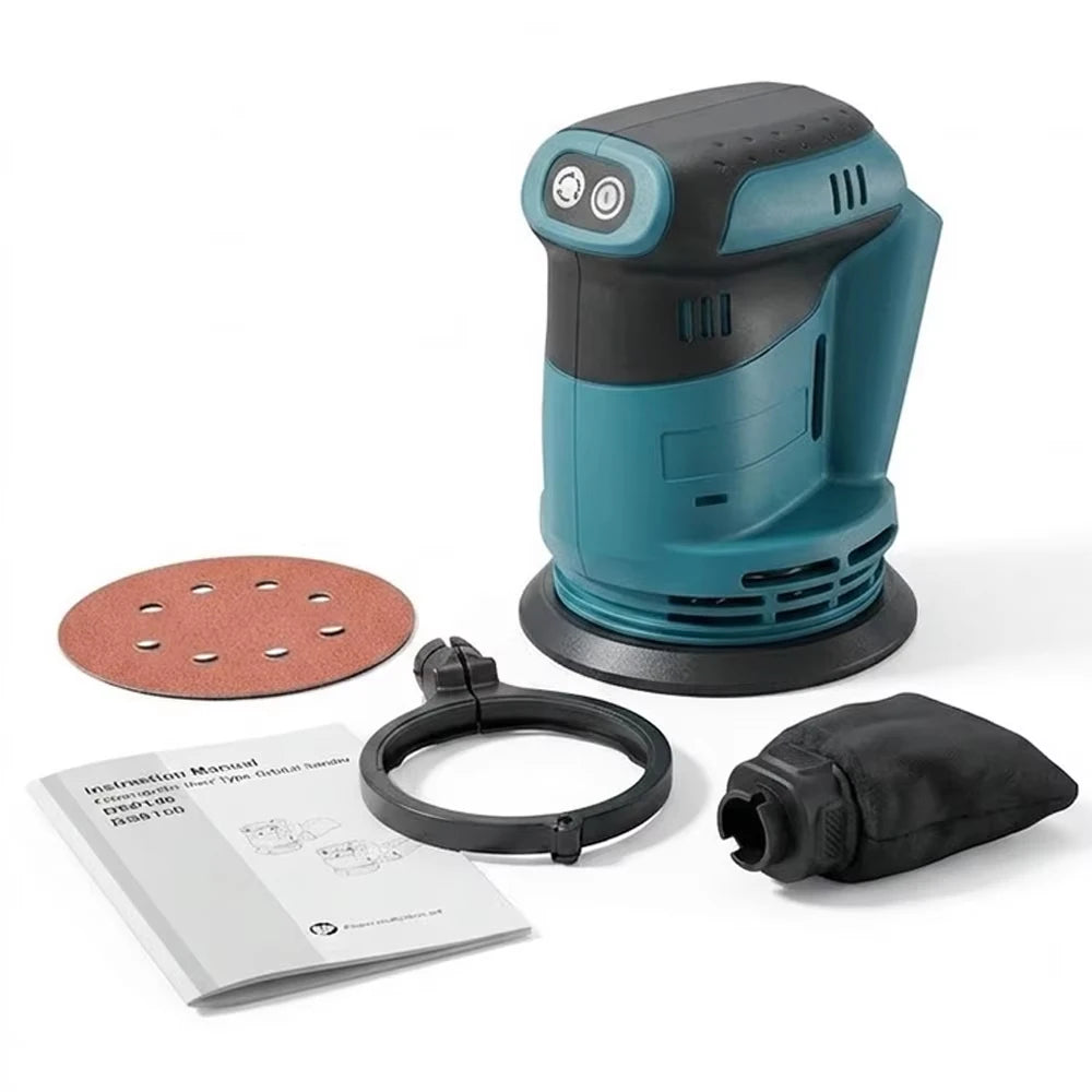Cordless Random Orbital Sander 125mm Grinder Polishing Electric Grinding Power Tool For Makita/Dewalt/Milwaukee 18V Battery Pin